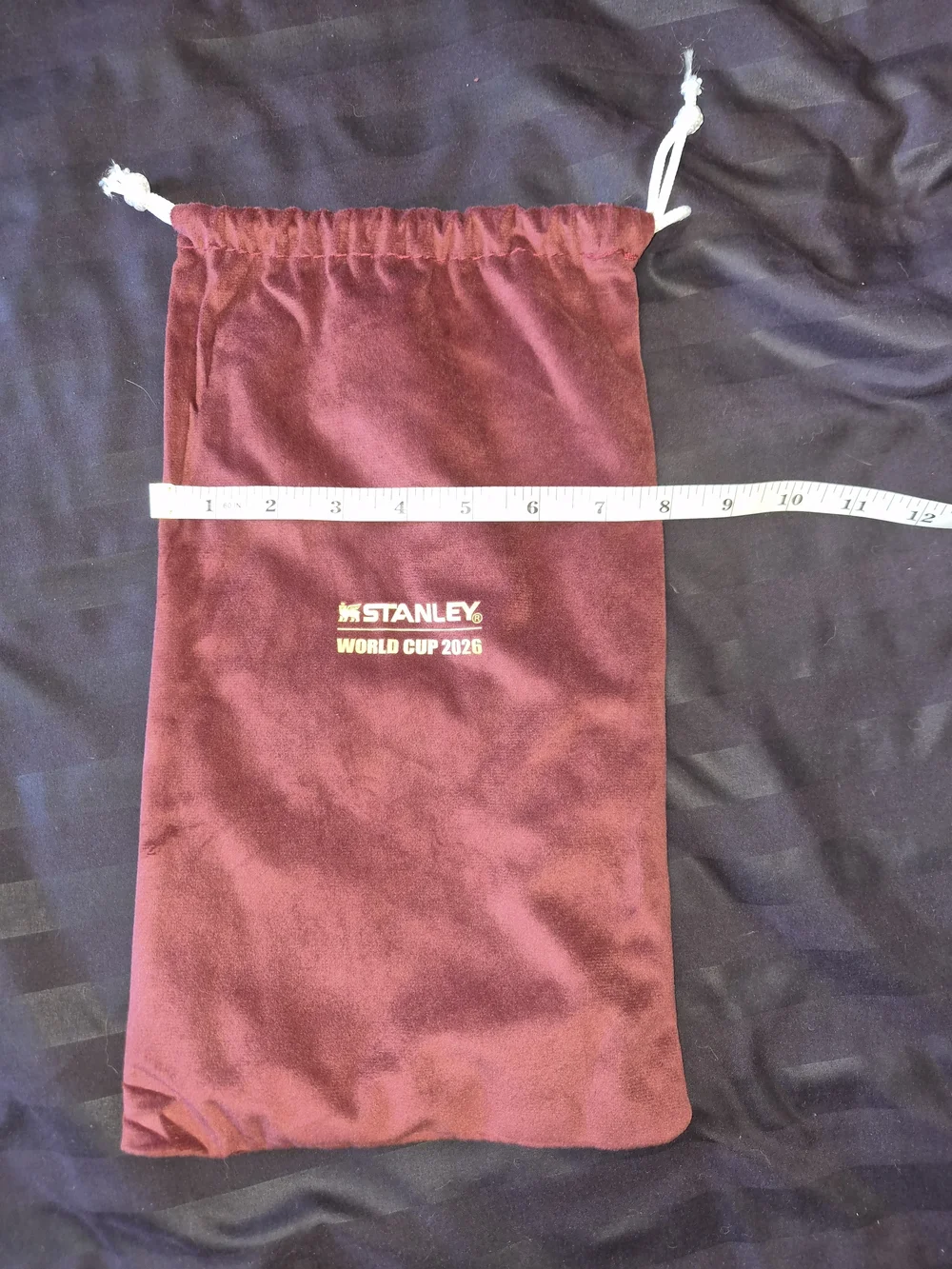 Stanley Maroon Drawstring Pouch - USA World Cup 2026